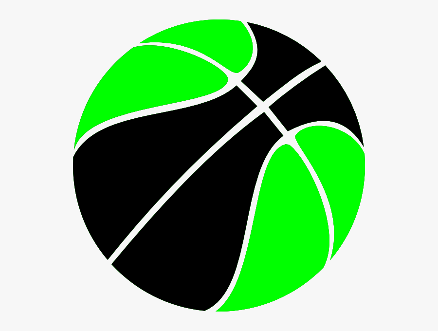 Green And Black Basketball Clip Art - Black Basketball Transparent Background, Transparent Clipart