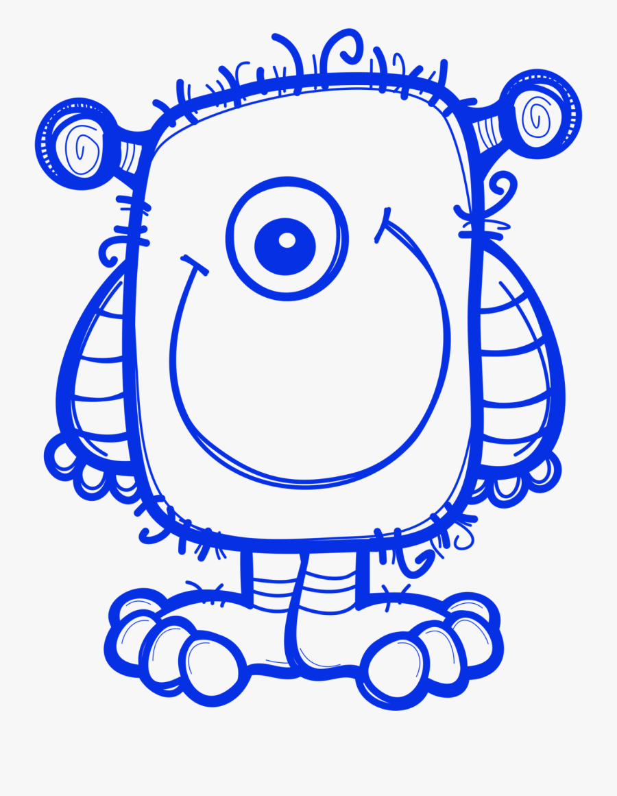 Transparent Cute Monster Clipart - Colour By Numbers Double Digit Addition, Transparent Clipart