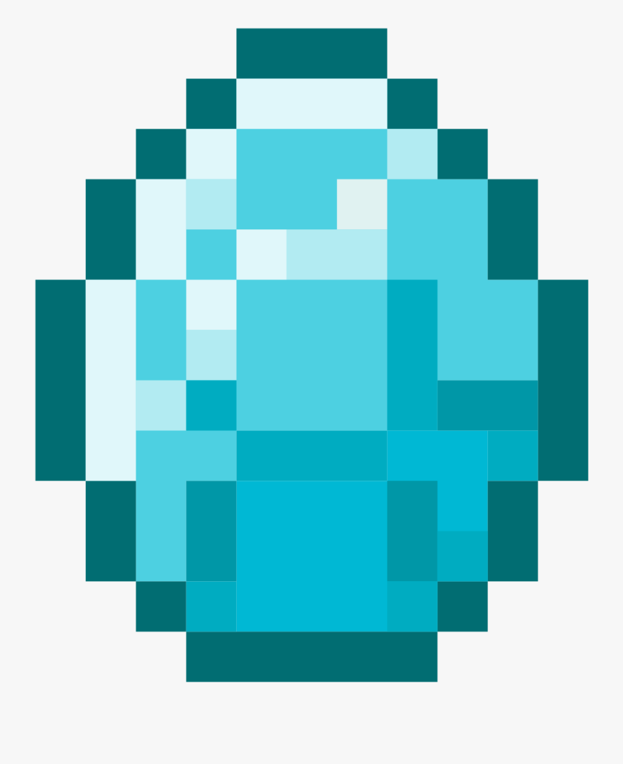 Diamond Png Minecraft - Minecraft Diamond, Transparent Clipart