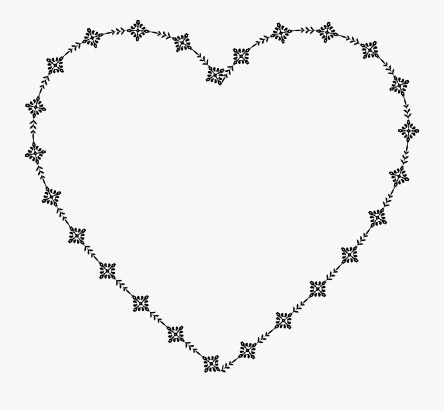 Heart,twig,leaf - Smoky Quartz Long Beaded Necklace, Transparent Clipart