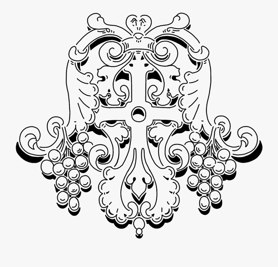 Black Outline Stencil Clip Art - Illustration, Transparent Clipart