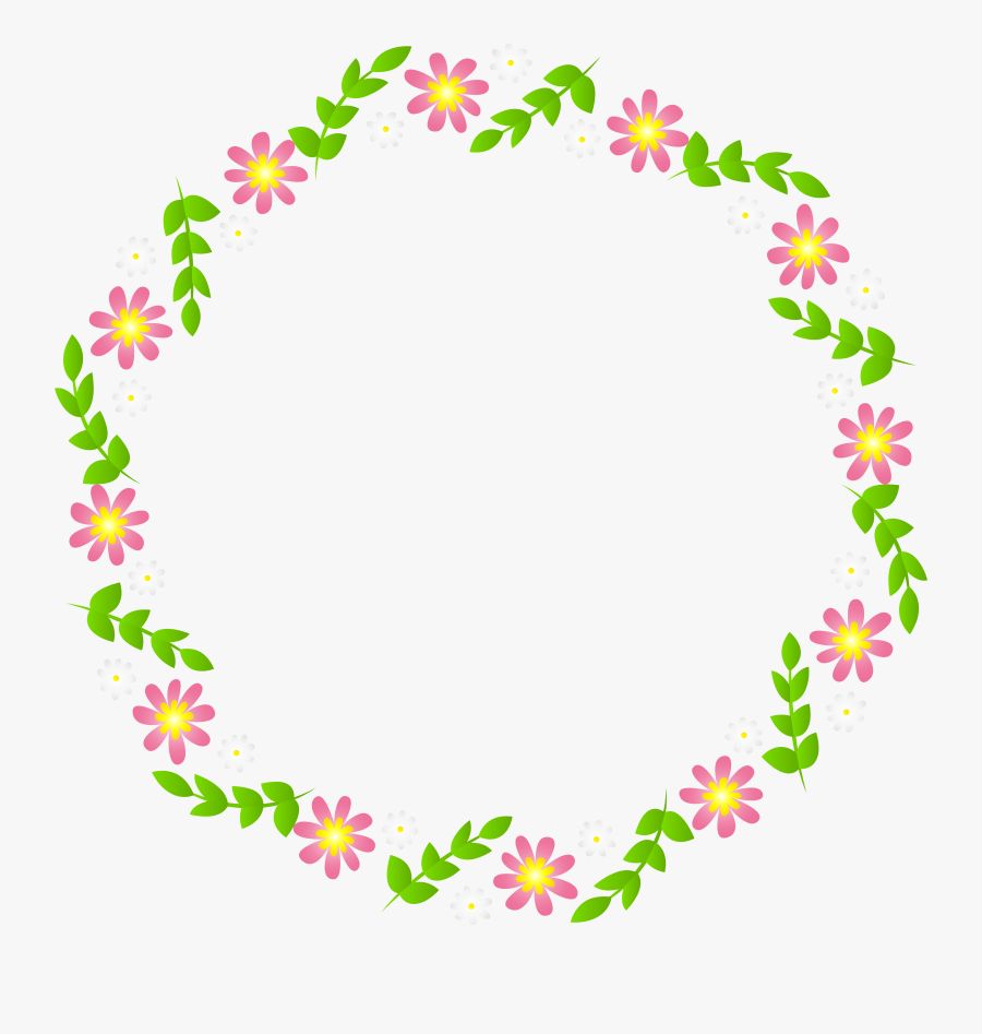 Flower Clipart Border Frame Floral, Transparent Clipart
