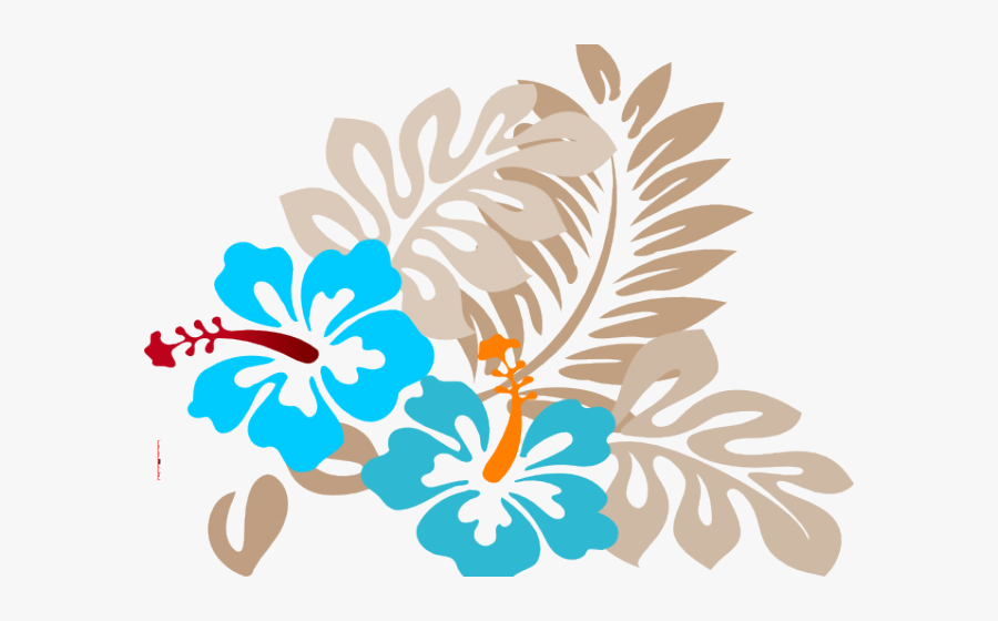 Tropical Flowers Clipart, Transparent Clipart