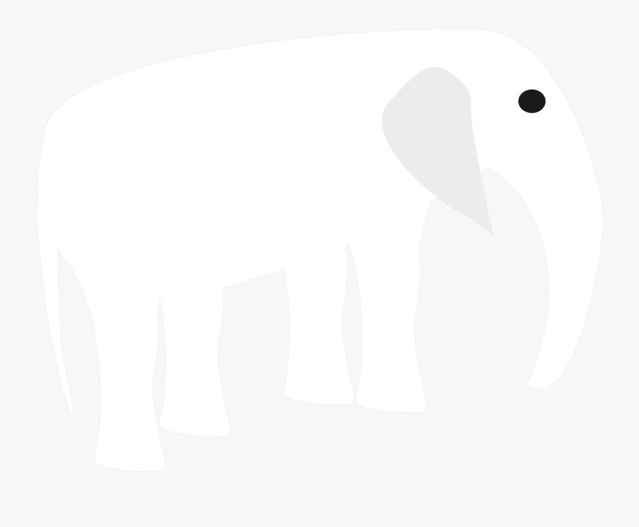 Transparent White Elephant, Transparent Clipart