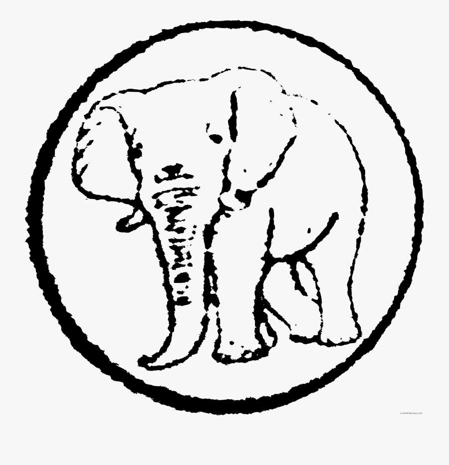 Transparent Elephant Clipart Black And White - White Elephant With No Background, Transparent Clipart