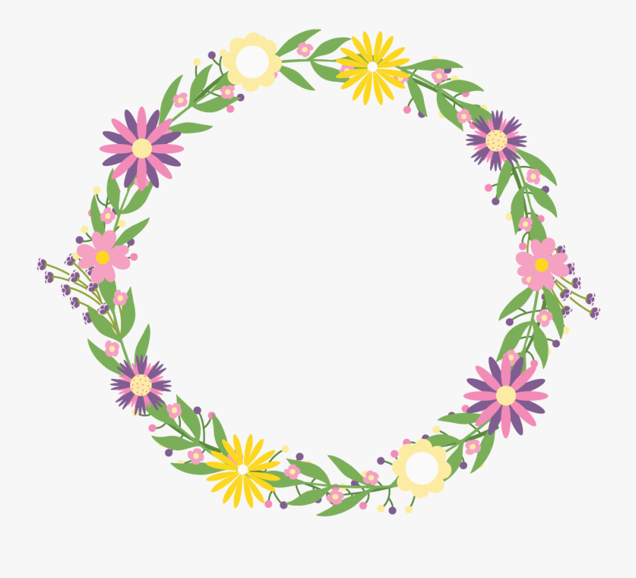 Http - //d - Top4top - Net/p 4008ldd31 Flower Crowns - اطارات ورد كليب ارت, Transparent Clipart