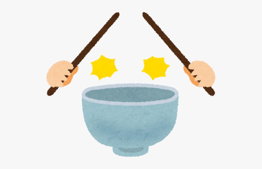 Chopsticks Taboos You - Tapping Bowl With Chopsticks, Transparent Clipart