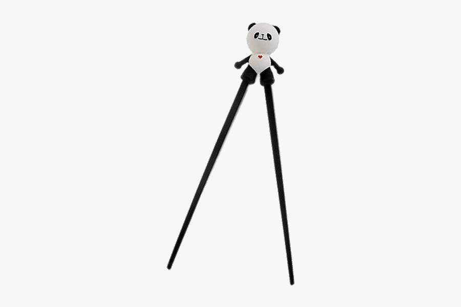 Chopsticks With Panda Helper - Cartoon, Transparent Clipart