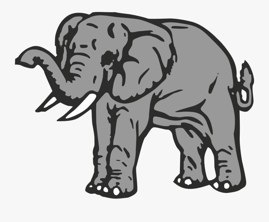 Art,carnivoran,indian Elephant - Swaziland Emblem, Transparent Clipart