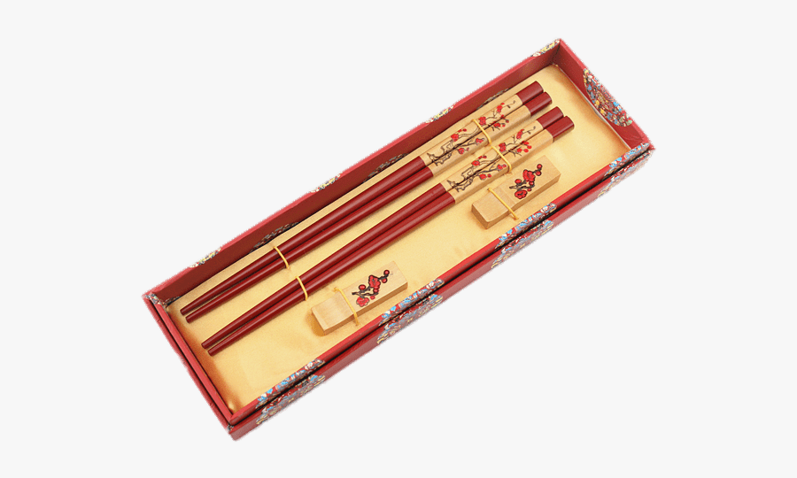 Chopsticks In Box - Quà Tặng Đũa Gỗ, Transparent Clipart