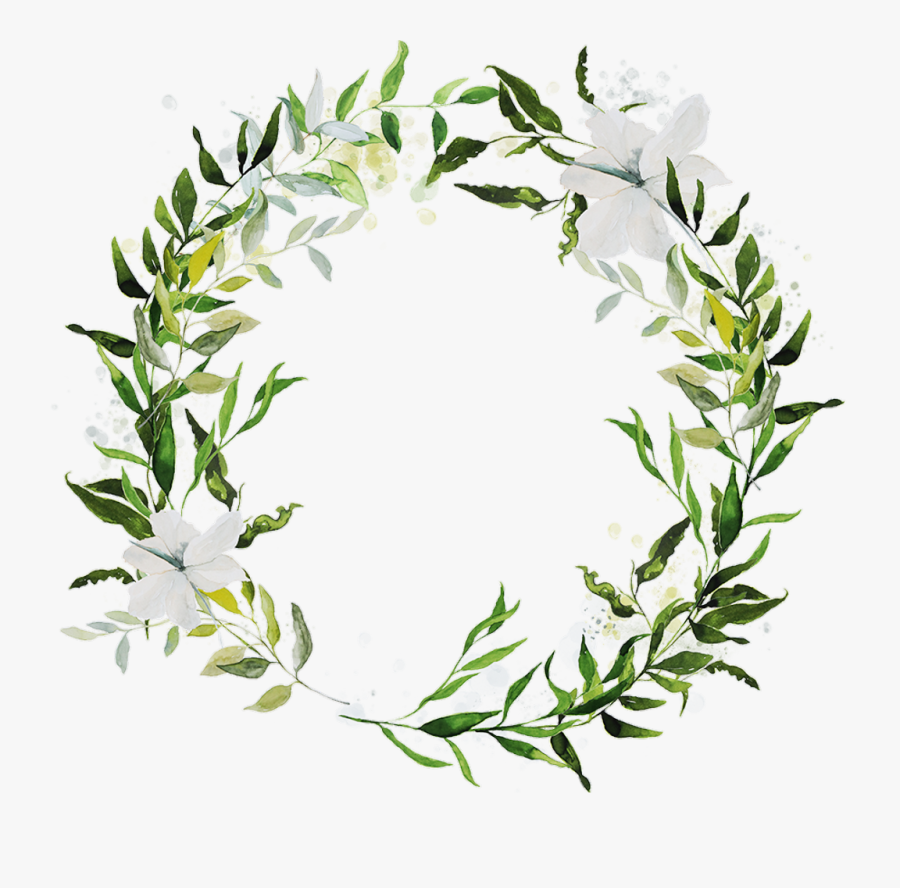 Crown Flower Print Leaf Flowercrown Leafcrown Bloom - Greenery Save The Date Cards, Transparent Clipart