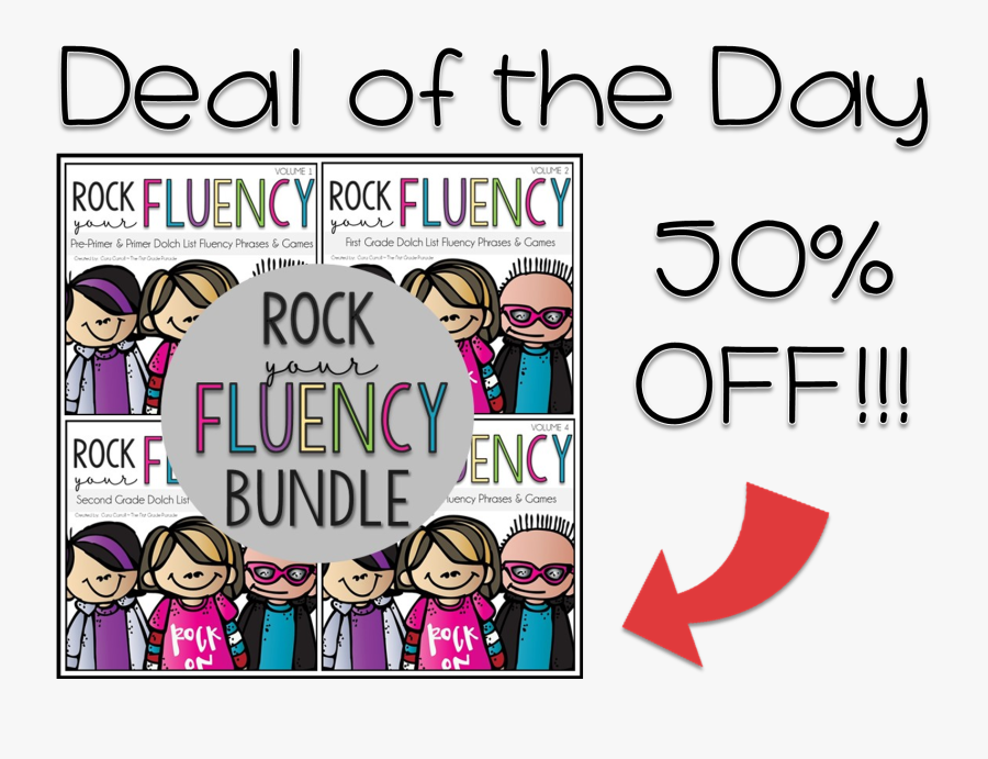 Phonics, Fluency, & A Deal Of The Day, Transparent Clipart