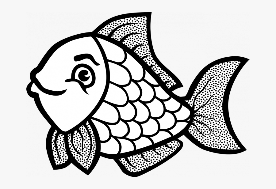 Clip Art Colourful Fish - Fish Clipart Black And White, Transparent Clipart