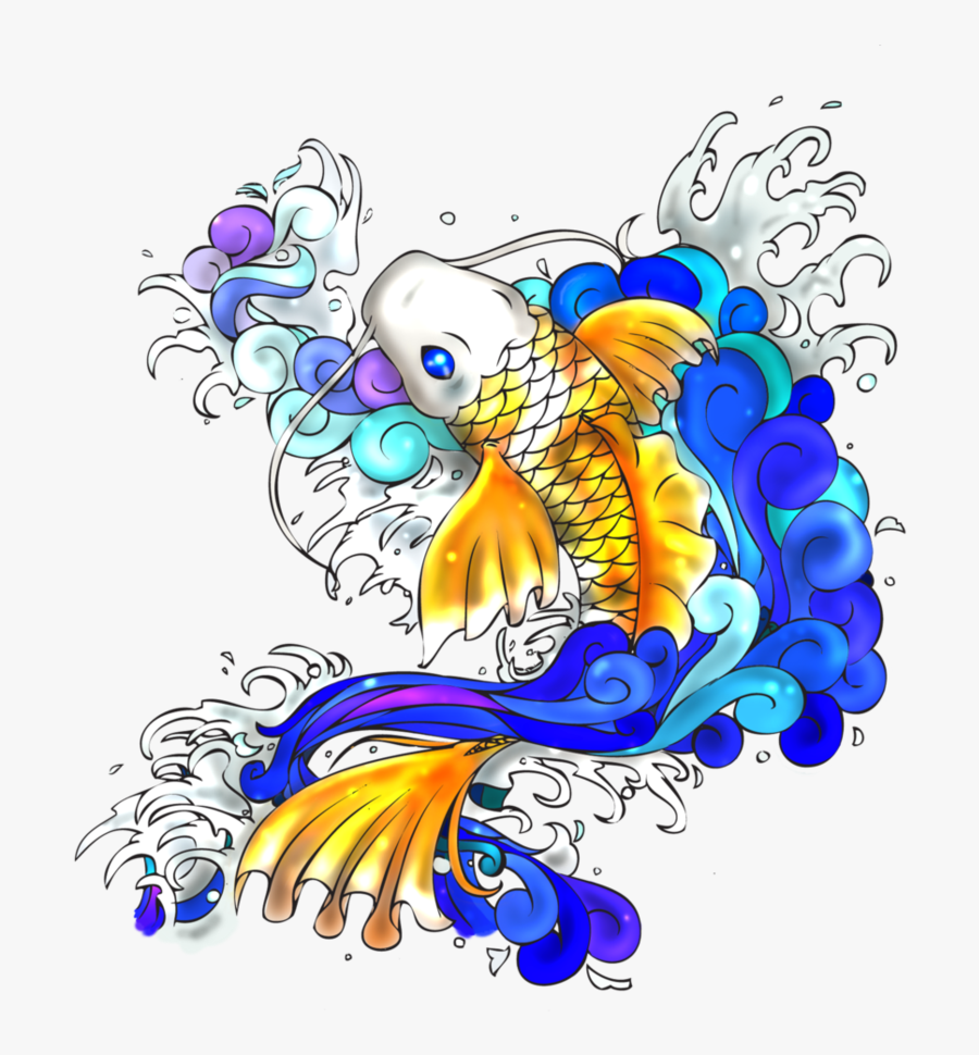Koi Fish Png - Koi Fish Tattoo Png, Transparent Clipart