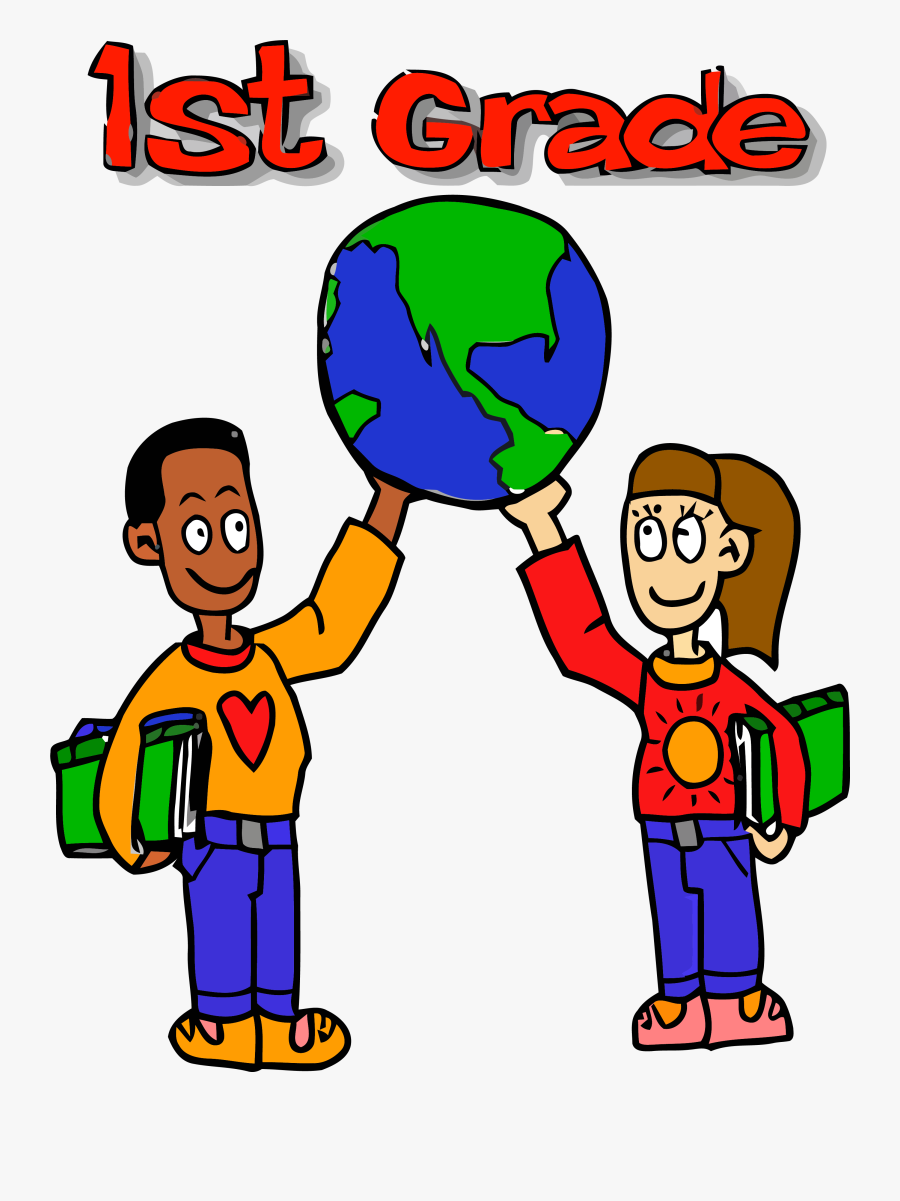 First Grade World Kids Carry Clipart Png - First Grade, Transparent Clipart