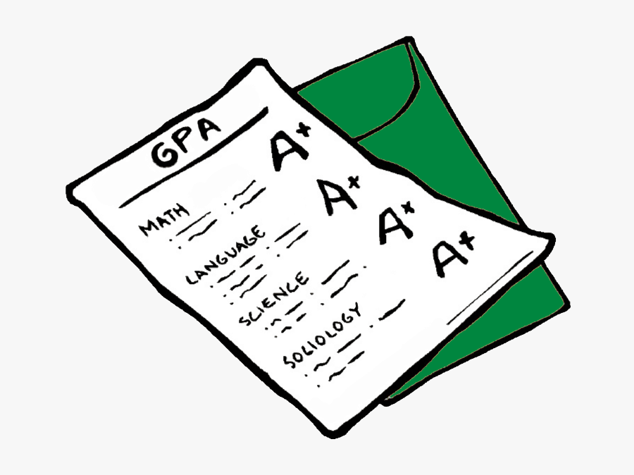 Grades Clipart Gpa - Draw A Report Card, Transparent Clipart