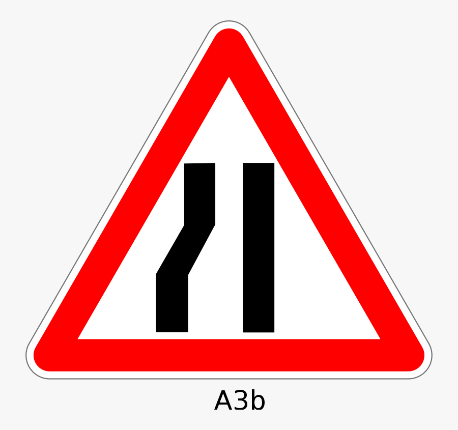 Cross Road Ahead Sign, Transparent Clipart