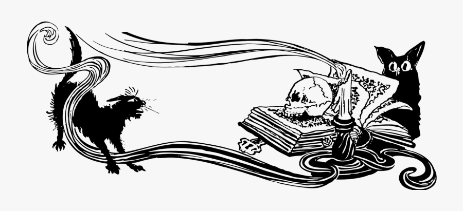 Transparent Vintage Witch Clipart - Spooky Clip Art, Transparent Clipart