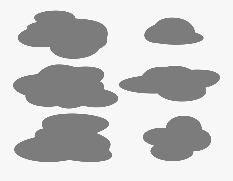Cloud Drawing Line Art - Halloween Clouds, Transparent Clipart