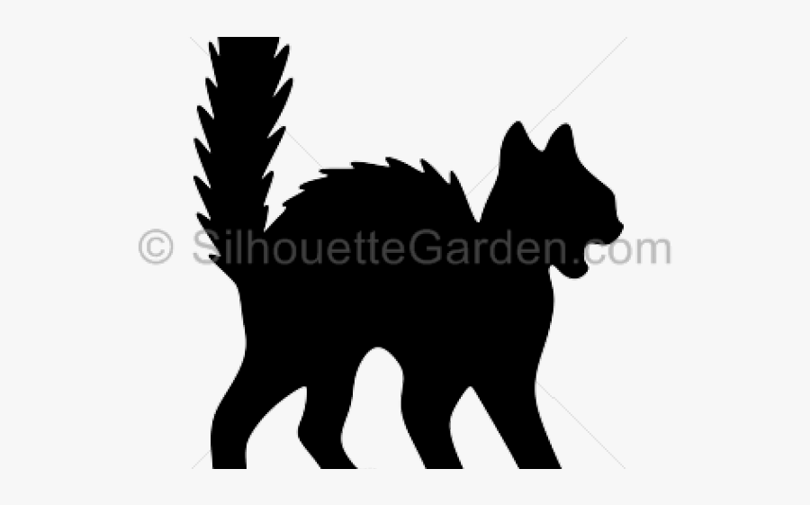 Spooky Clipart Black Cat, Transparent Clipart