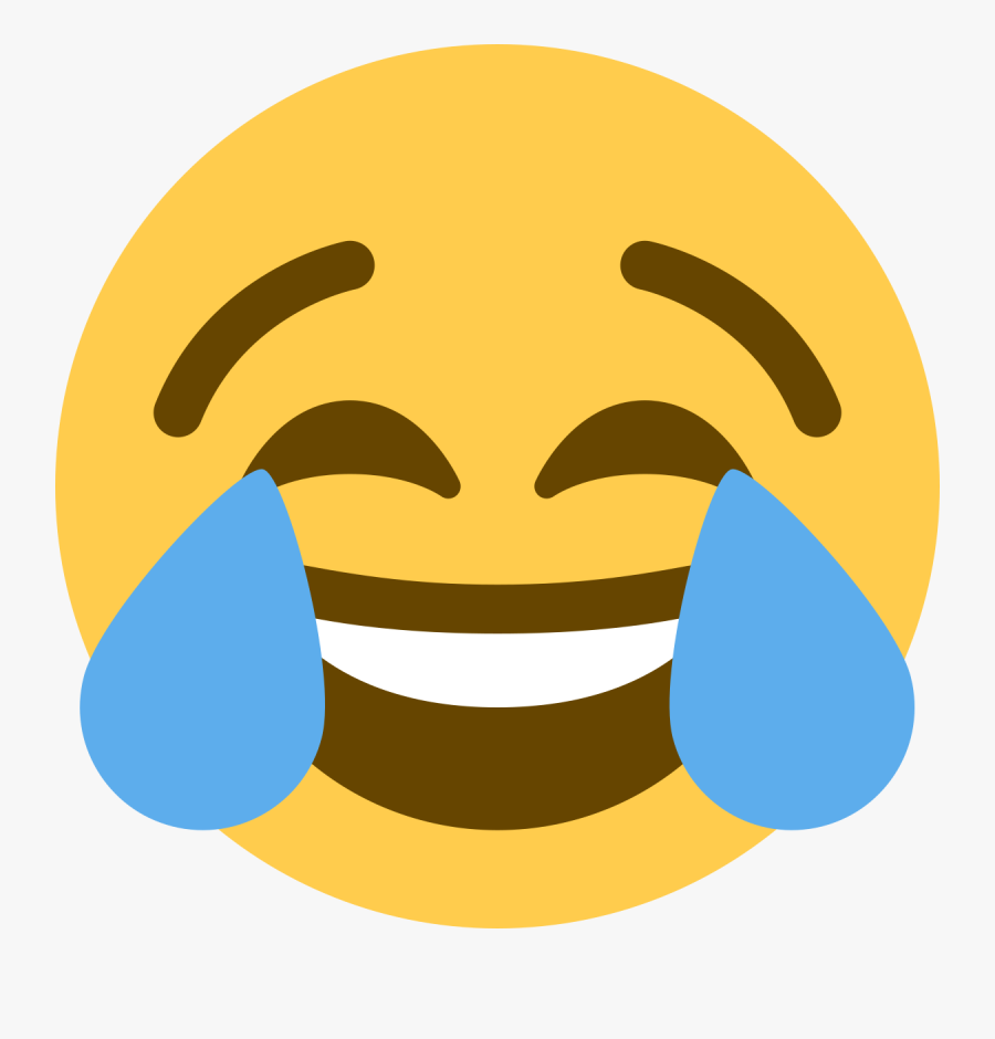 Clip Art Laughing With Tears Emoji - Joy Emoji Twitter, Transparent Clipart