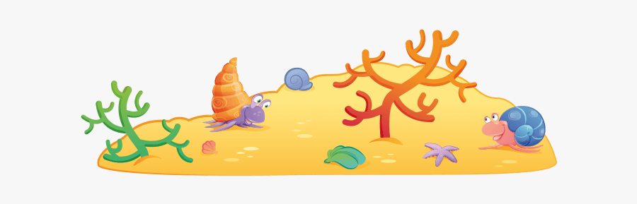 Clip Art Cartoon Ocean Floor - Ocean Floor Clipart Png, Transparent Clipart