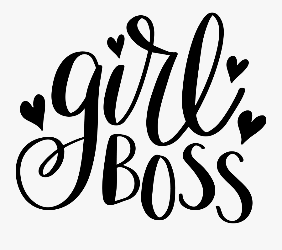 Girl Clipart Boss - Girl Boss Svg, Transparent Clipart