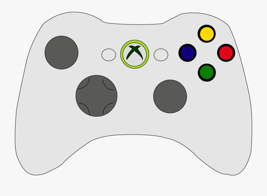 Transparent Xbox Controller Clipart - Easy Xbox Controller Drawing, Transparent Clipart