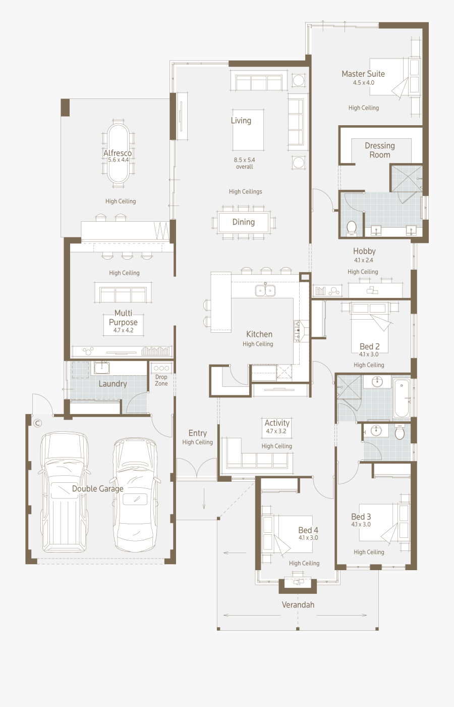 Apartment 2502 3697 10 Drawing Sketch Cad Transprent - Multipurpose Room Floor Plan, Transparent Clipart