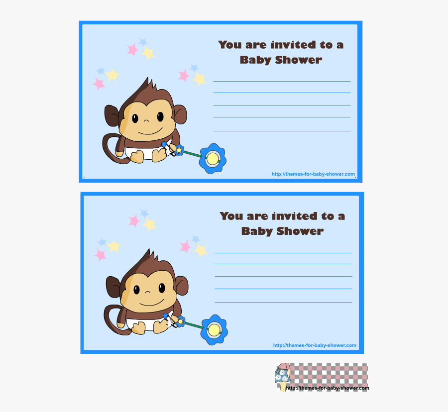 Baby Shower Clipart Baby Shower Party Infant - Invitaciones De Baby Shower De Monito Bebé, Transparent Clipart