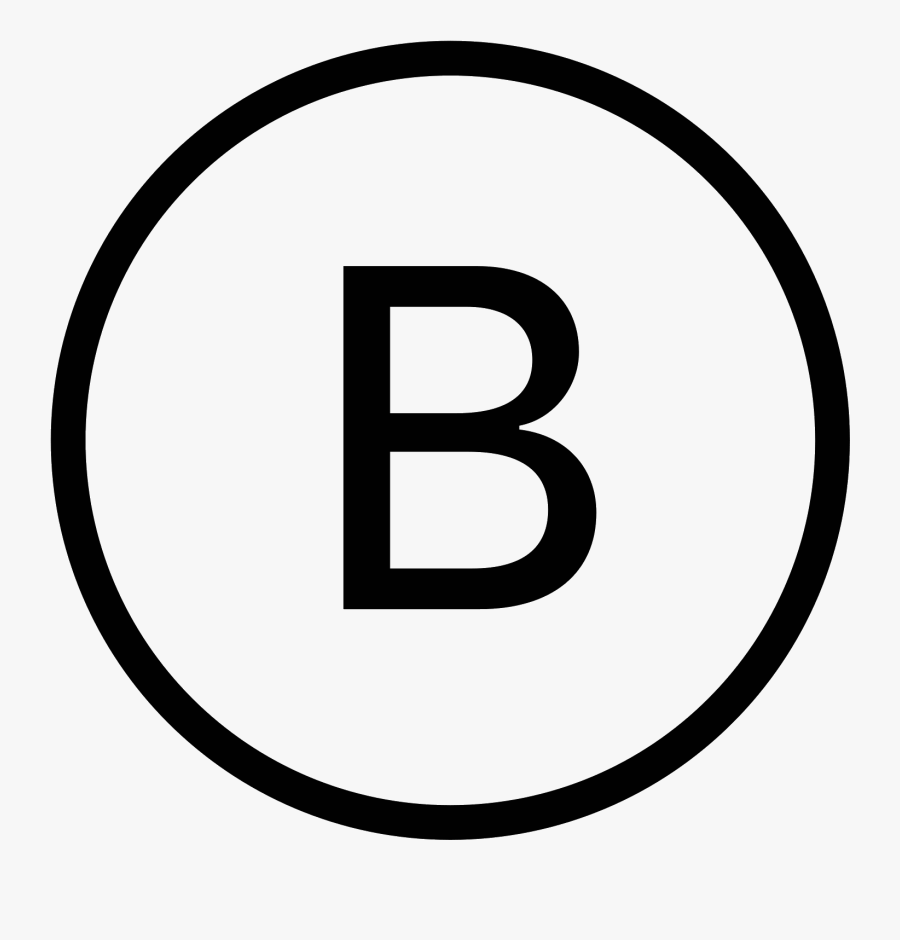 Xbox B Icon - B In A Circle, Transparent Clipart