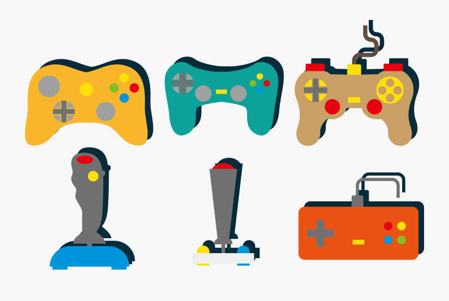 Clip Free Download Joystick Game Controller Video - Color Joystick Png, Transparent Clipart