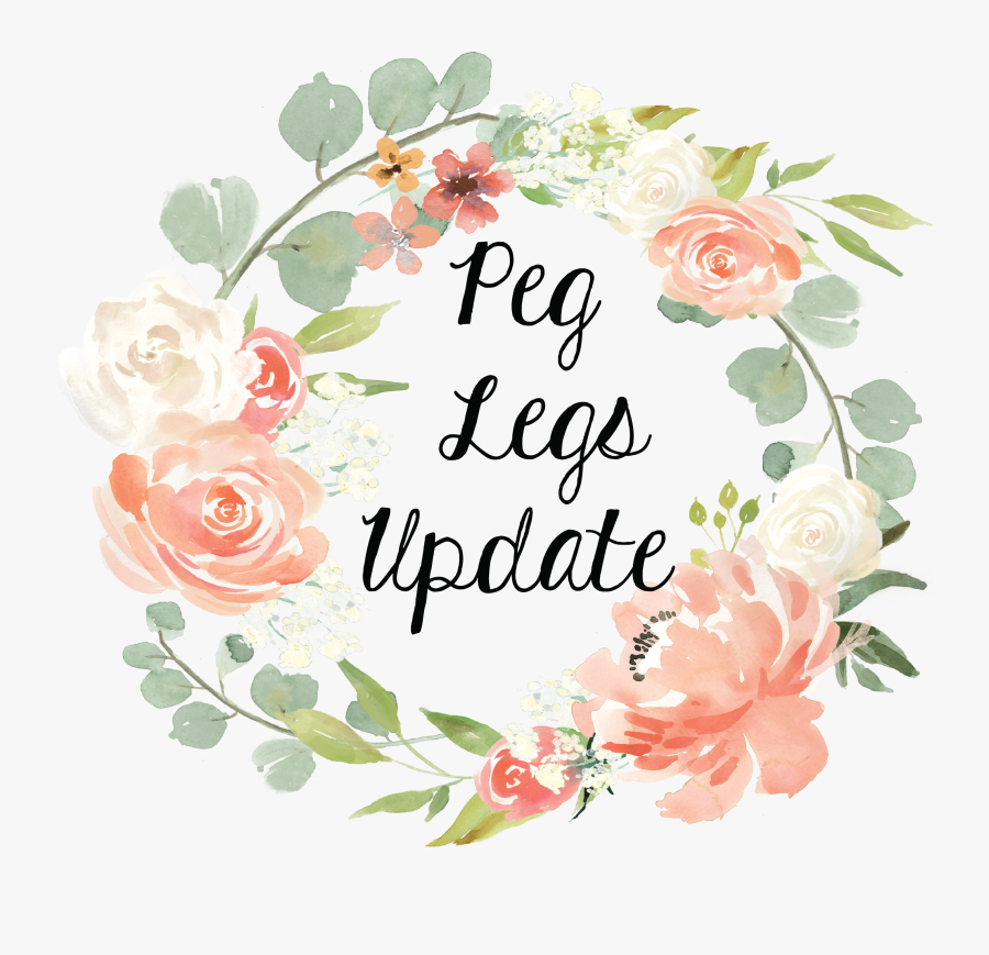 Legs Clipart Pair Leg - First Birthday Floral Invite, Transparent Clipart