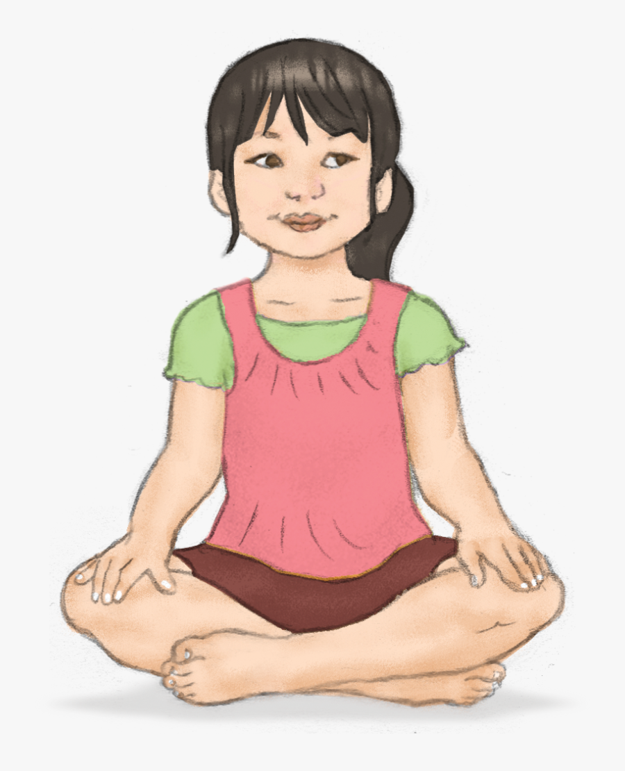 Easy Pose For Kids - Easy Pose For Kids Yoga, Transparent Clipart