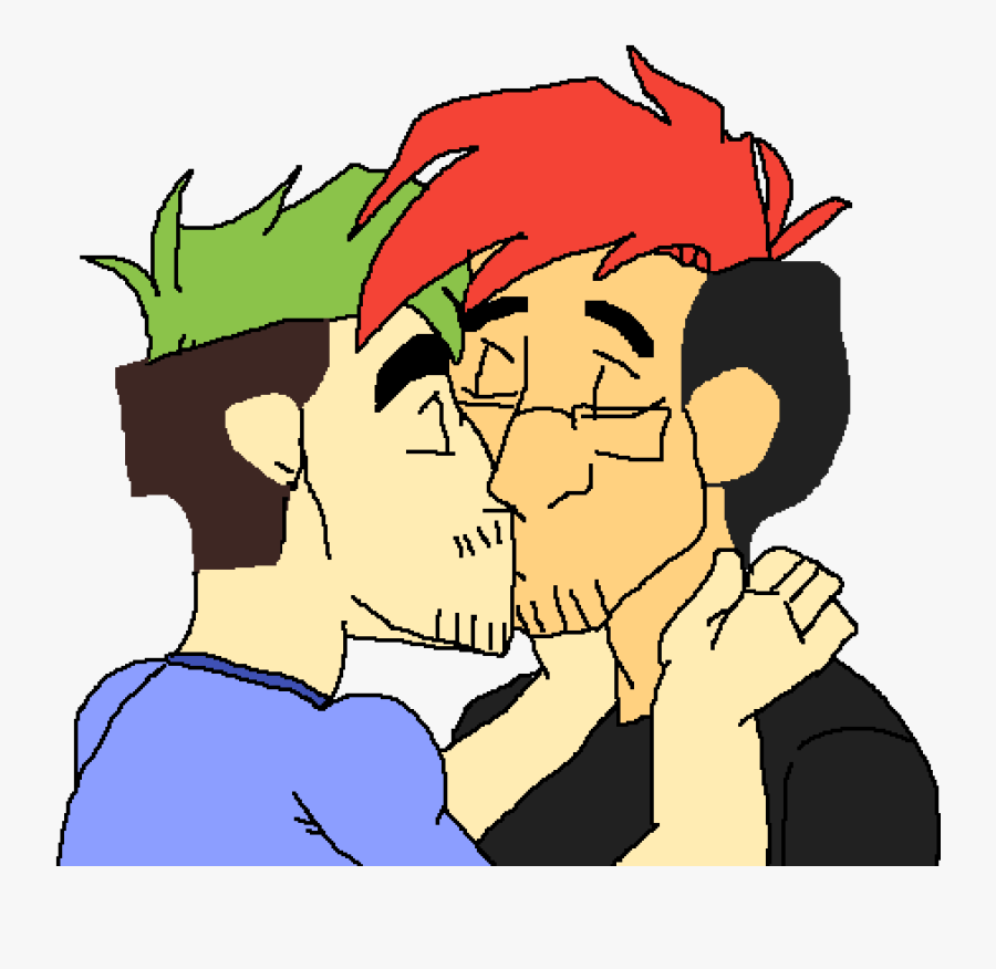 Septiplier Kisses Clipart , Png Download - Cartoon, Transparent Clipart