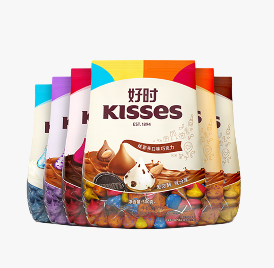 Hershey Chocolate Mix 500g Multi Taste Good Kiss - Hershey's Kisses, Transparent Clipart