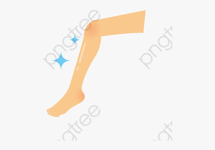 Cartoon Human Leg, Transparent Clipart