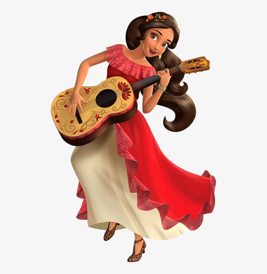 Transparent Elena Of Avalor Clipart - Elena Of Avalor Guitar, Transparent Clipart