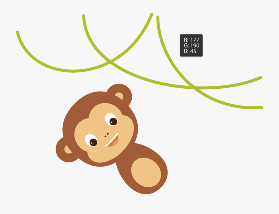 Create The Arms And Legs - Hanging Monkey Clipart, Transparent Clipart