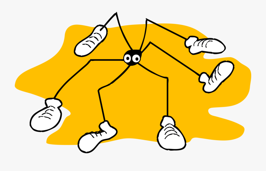 Spider, Yellow, Background, Long, Legs, Arachnid - Daddy Long Legs Cute, Transparent Clipart