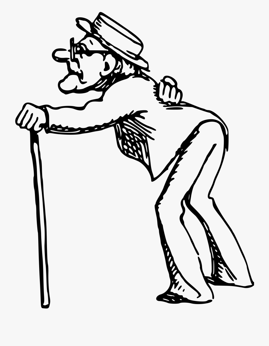 Clipart Royalty Free Free On Dumielauxepices Net - Old Man Clipart Black And White, Transparent Clipart