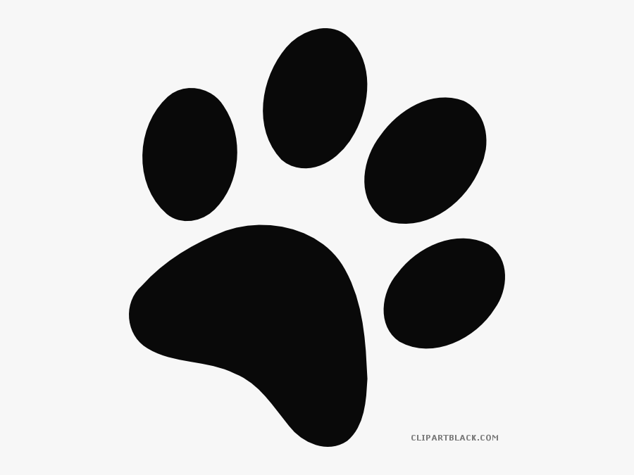 Bobcat Paw Print Clipart - Royal Blue Paw Print, Transparent Clipart