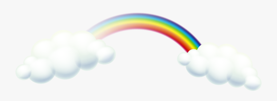 Rainbow And Clouds Png Clip Art Image - Png Clipart Clouds Png, Transparent Clipart