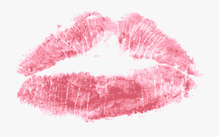 Red Print Kiss Lips Png Transparent - Transparent Kiss Mark Png, Transparent Clipart