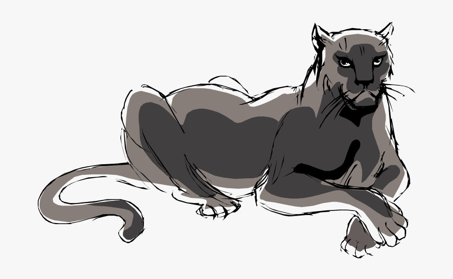 Cartoon Panther Clipart Clipart Kid Black Panther Lying Down Free Transparent Clipart Clipartkey
