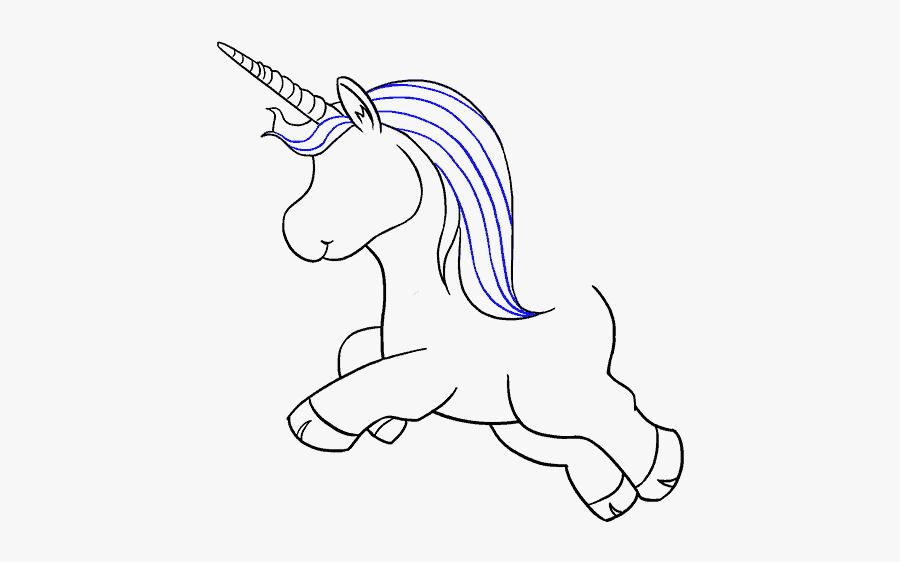 How To Draw Unicorn - Draw A Full Body Unicorn, Transparent Clipart