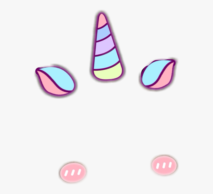 Snapchat Filter Unicorn Cute Yasfreetoedit - Filtros De Snapchat Png, Transparent Clipart