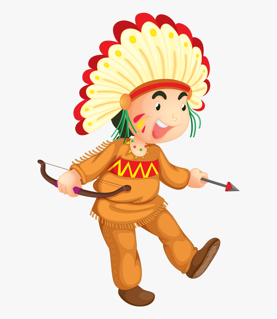 Wild West Clipart Cowboys And Indians - Indian Flashcard, Transparent Clipart