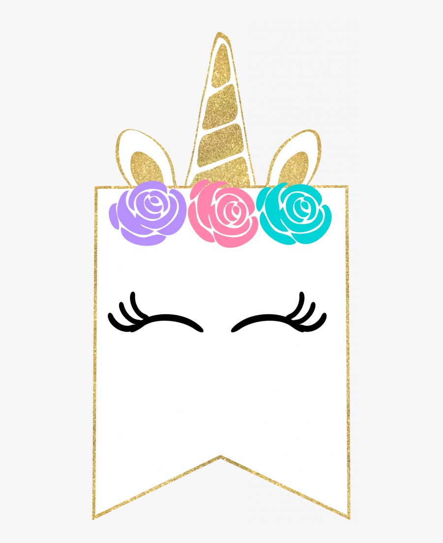 Unicorn Birthday Invitation Template, Transparent Clipart