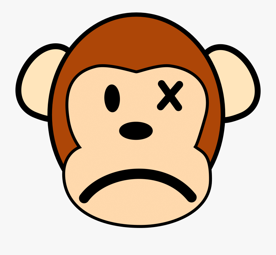 Sadness Clipart - Monkey Clip Art, Transparent Clipart